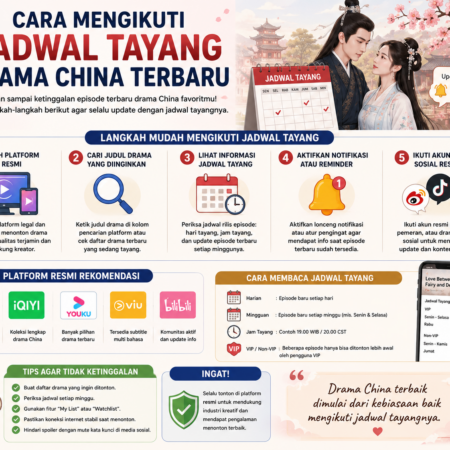 Cara Mengikuti Jadwal Tayang Drama China Terbaru